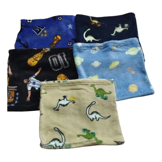 X6 Cuellos Polar Soft Niños Abrigo - Invierno Por Mayor Surtidos