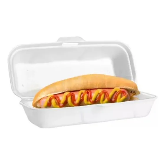 Embalagem De Isopor Hf04 Hot Dog Lanche - 400 Unidades
