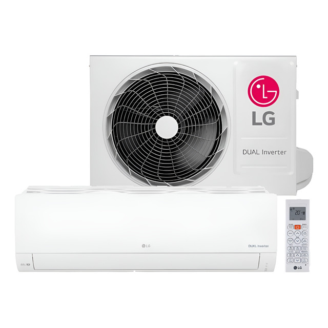 Ar Cond Dual Inverter LG Compact Ai 9000 Btus Frio 220v Branco 220v Ar Cond Dual Inverter LG Compact Ai 9000 Btus Frio 220v Branco 220v
