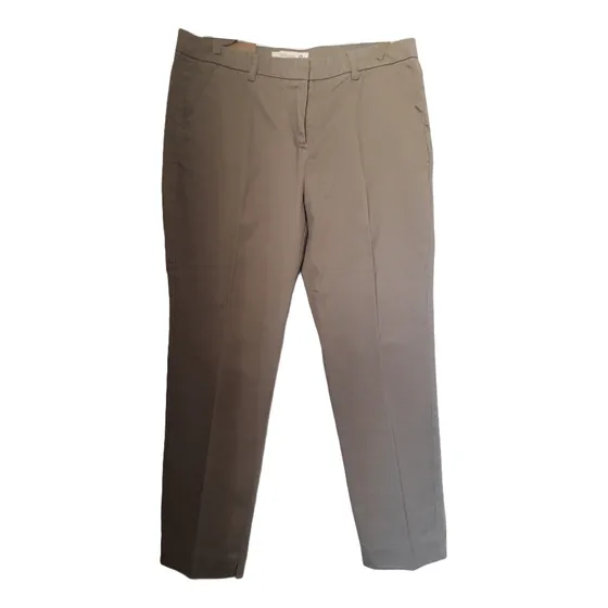 Pantalón Recto De Algodón Beige Con Bolsillos - Likido