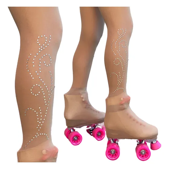Medias Cancan Panty Modellini - Patín Artístico - Con Strass