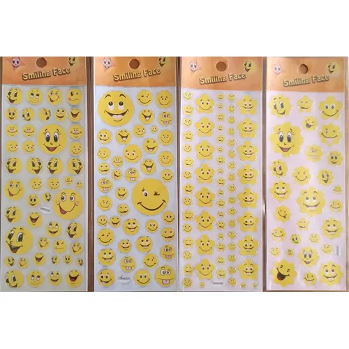 6000 Adesivos De Rosto Happy Smile, Etiquetas Redondas | MercadoLivre