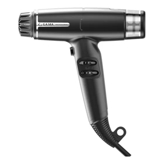 Secador Gama Iq Lite Max 1600w Dos Boquillas Un Difusor