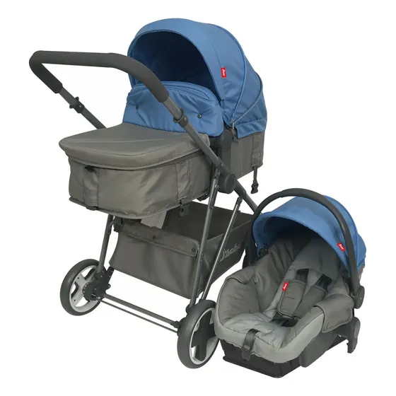 D´bebe Carriola Travel System Queen Color Azul Color del chasis Plateado