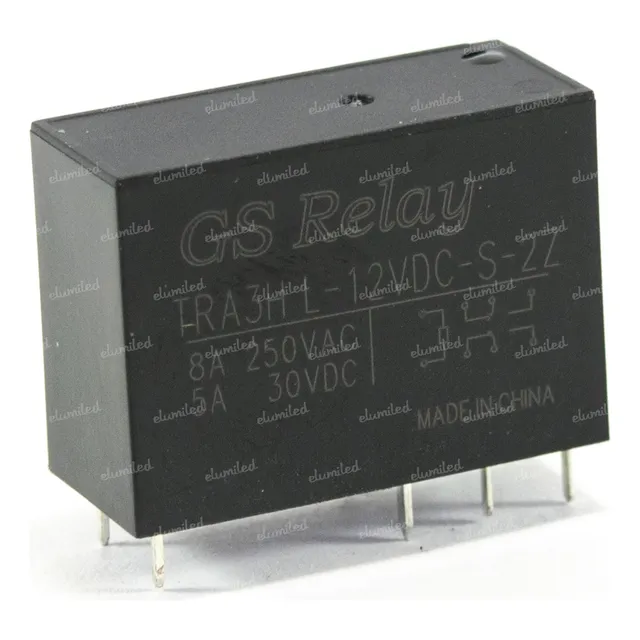 7 Rele Tra3h L-12 Relay Bobina 12v 8a 250v 2 Inversores