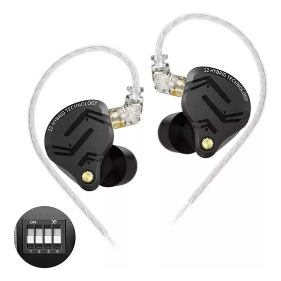 Fone De Ouvido Kz Zs12 Pro X Lançamento 2024 12 Drivers