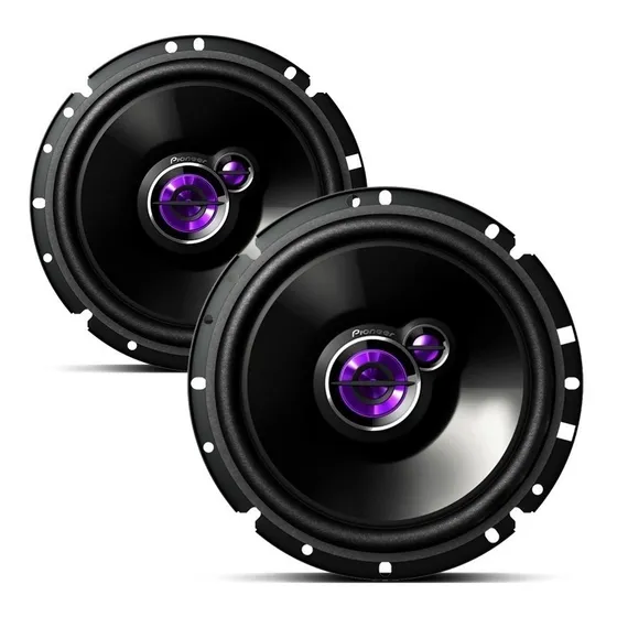 Par De Alto Falantes 6 Pol 100wrms Triaxial Som Automotivo