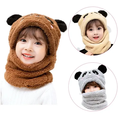 Gorro Bufanda Niños Frío Abrigador En Lana