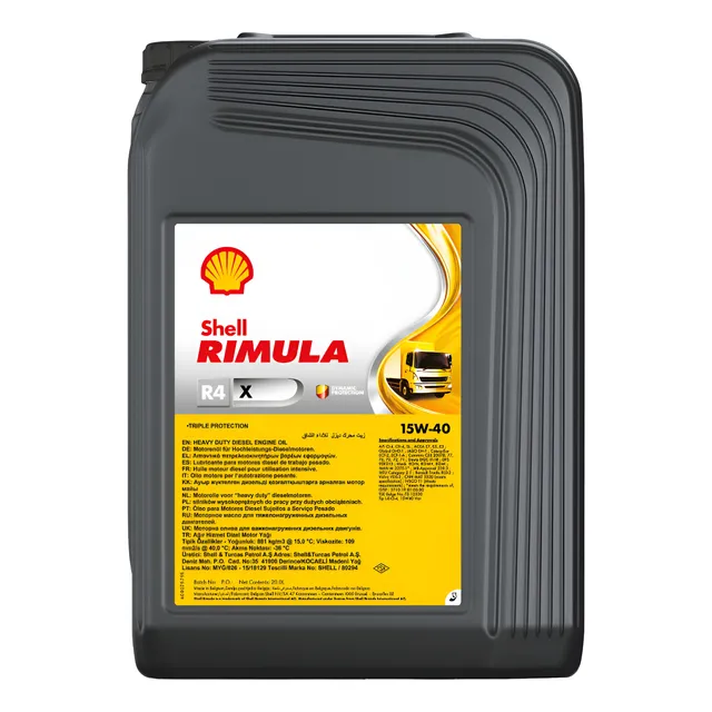 Aceite De Motor Shell Rimula R4 X 15w40 20 Litros