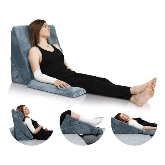 Almohada Cojín Espuma Viscoelástica Lumbar Set 3 Piezas