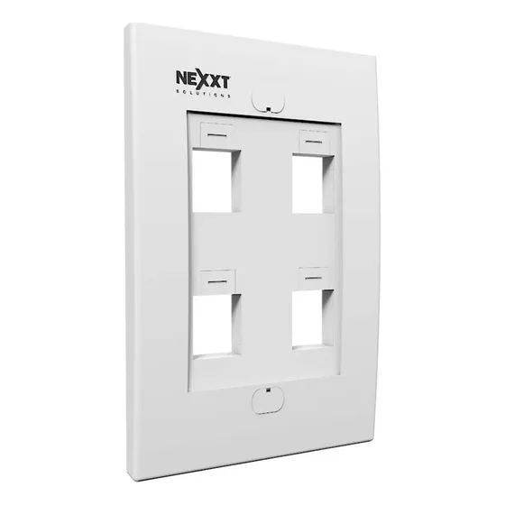 Placa Con Iconos De Ident Para Conect Keystone 4 Ptos 2-pack