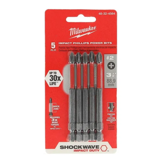Destornillador con punta philips Milwaukee 48-32-45645 unidades