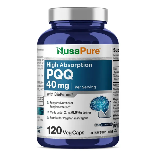Suplemento Nusapure Pqq 40 Mg 120 Cápsulas Vegetarianas Sin