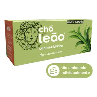 ChĂĄ LeĂŁo ChĂĄ De Capim-cidreira Em SachĂȘ 25 Unidades 25 G ChĂĄ LeĂŁo ChĂĄ De Capim-cidreira Em SachĂȘ 25 Unidades 25 G