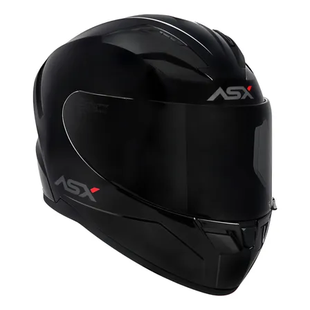 Capacete Asx City Solid Preto Brilho Masculino Feminino Preto Brilhante Lisa Brilhoso 56