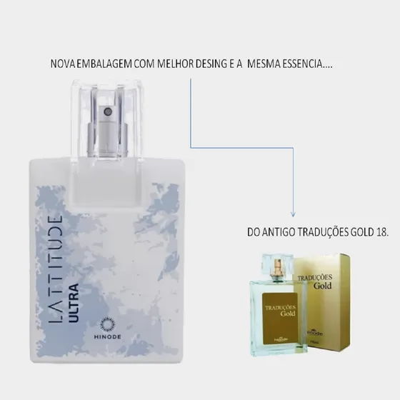Lattitude Ultra Deo Colônia Hinode 100ml Original & Autentico/antigo Traduçoes Gold 18
