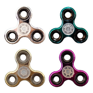 Set 4 Fidget Spinner Clásico Juguete Antiestrés 3 Pico Set 4 Fidget Spinner Clásico Juguete Antiestrés 3 Pico