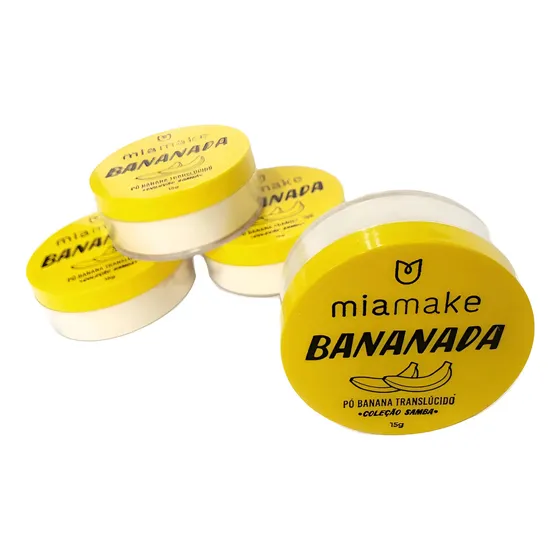 Base de maquiagem MiaMake Pó Solto Pó Banana MiaMake - Bananada Bananada - coleção samba tom amarelo - 15g