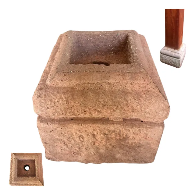 Base Para Pilar De Madera 4x4 Cobertizo Anclaje De Cemento