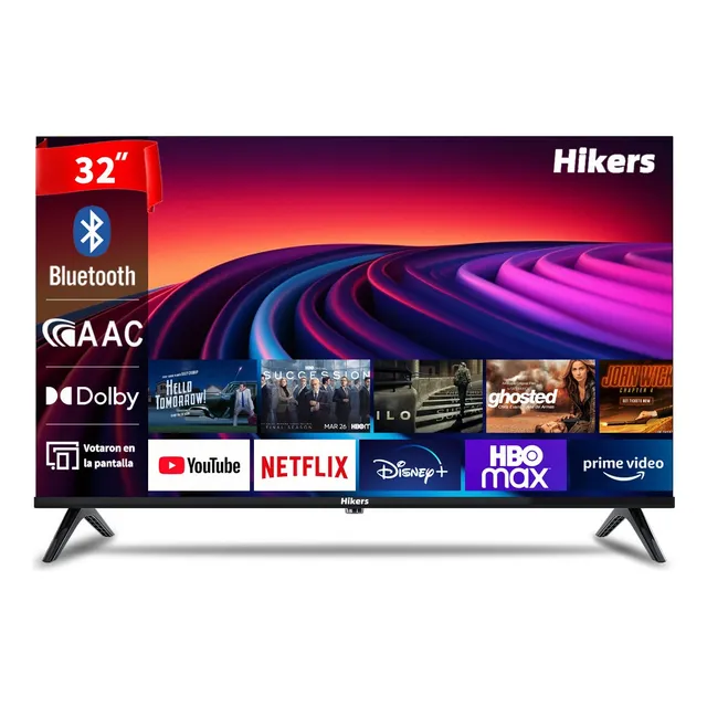 Pantalla Smart Tv 32 Pulgadas Hikers Android Dled Hd Dolby