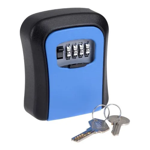 Caja Fuerte Metal Almacenamiento Llaves En Pared +8 Colores Azul