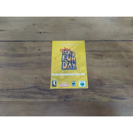 Instruction Booklet Do Jogo Conker's Bad Fur Day Do N64