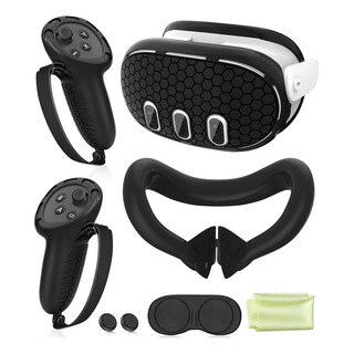 Kit AcessĂłrios Capa Facial Controle Grips Para Meta Quest 3 Kit AcessĂłrios Capa Facial Controle Grips Para Meta Quest 3