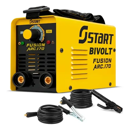 Maquina Solda Inversora 170amp Bivolt Eletrodo 110v/220v Amarelo 127/220v