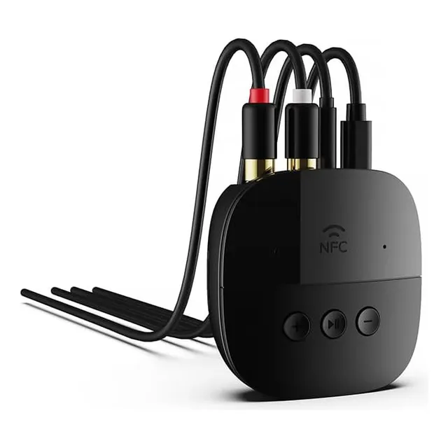 Receptor Adaptador Audio Bluetooth Nfc Rca Aux 3.5 Estereo