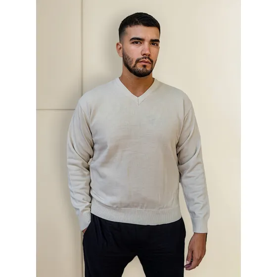 Sweaters Hombre Premium Cuello V Hilado Excelente Calidad