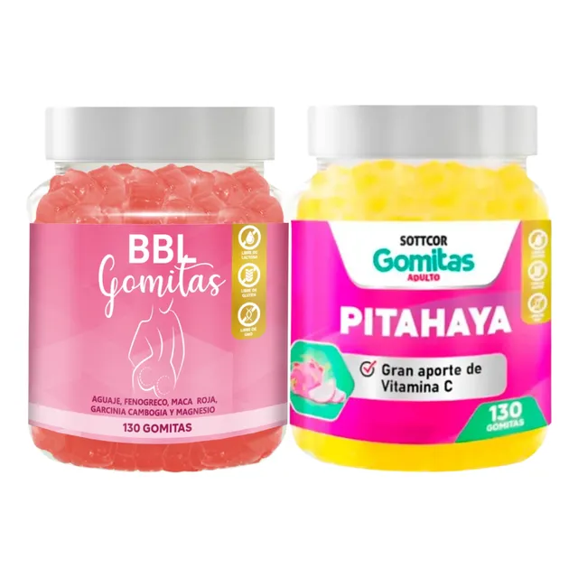 Gomitas Sottcor Pack Aguaje Y Pitahaya X 130 Unidades