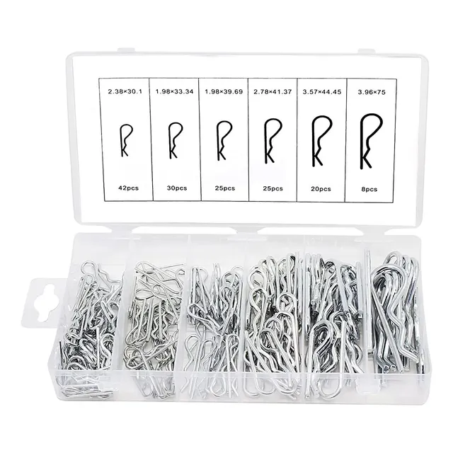 150 Piezas Kit Horquilla Cotter Clips Pasadores De Chaveta R