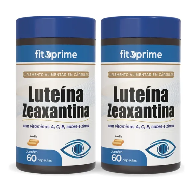 2 Luteína 20mg + Zeaxantina 3mg Vitaminas A C E Zinco 60cps