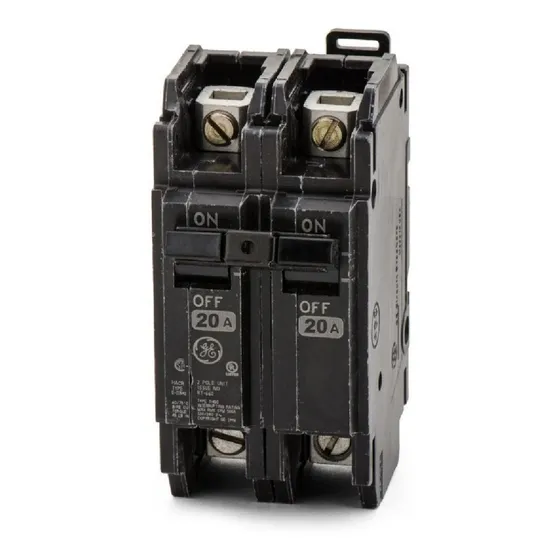 Breaker Superficial 2x20 Amp Thqc Hqc G.e. Thqc2120wl