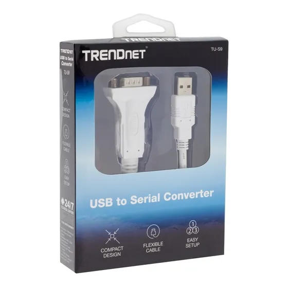 Cabo Tu-s9 Trendnet Conversor Serial Rs232 Db9 Usb Novo 3.1r