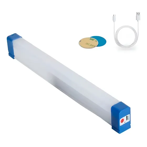 Luz Led De Emergencia Recargable Usb Bajo Mesada 60w 32cm