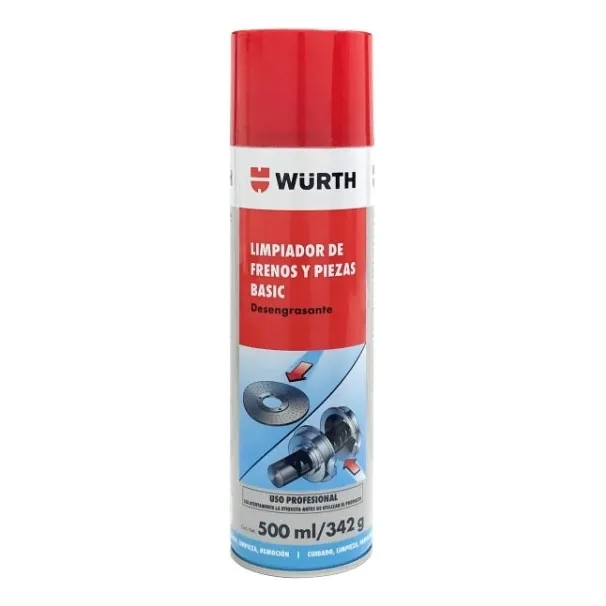 Limpiador De Frenos  Y Piezas Wurh 500ml Uso Profesional