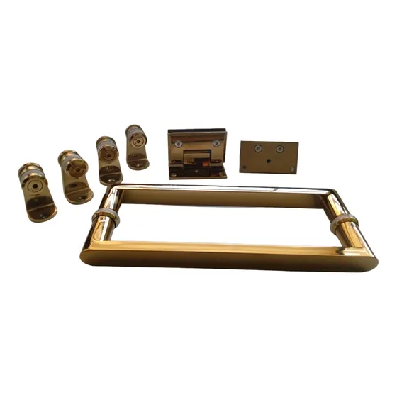 Bisagras Kit Para Pta Baño Spider Dorado Acero Inoxidable 