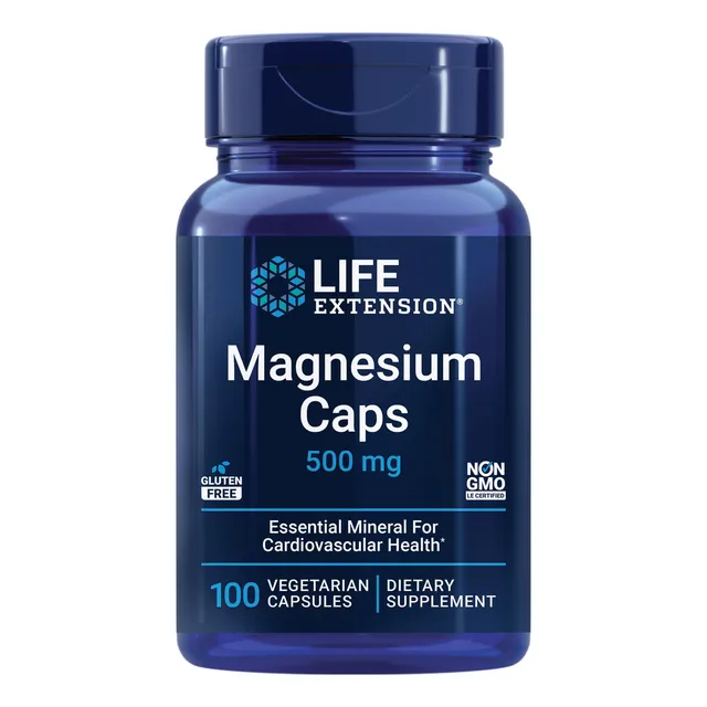 Magnesium Caps Life Extension 500 Mg De Citrato De Óxido De