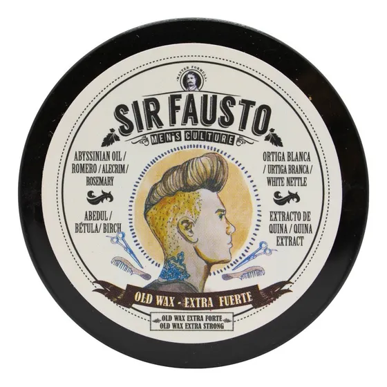 Sir Fausto Old Wax Pomada Pelo Fijación Extra Fuerte X 50ml