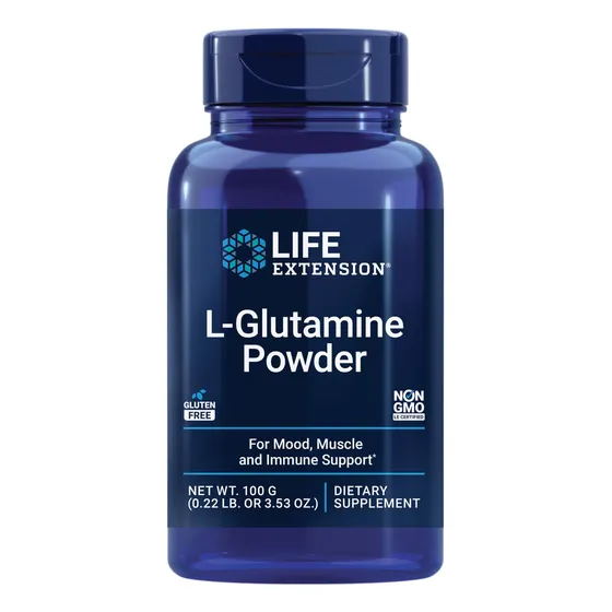 Suplemento Life Extension L-glutamina En Polvo 100 G