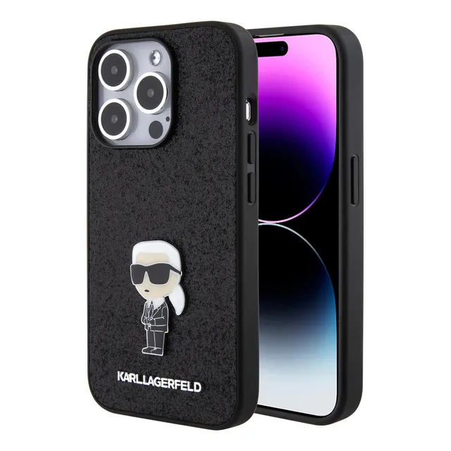Case Original Karl Lagerfeld Glitter Para iPhone 15 Pro Ngo