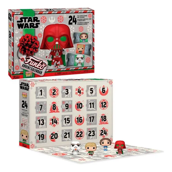 Calendário Funko Pop Pocket Advento Star Wars 2022 Natal