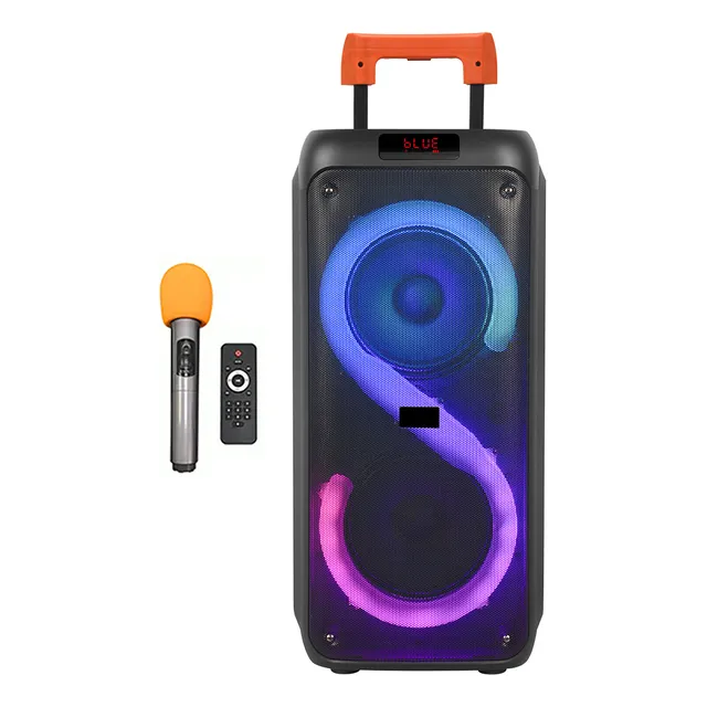 Karaoke Portati Bocina Bluetooth Rgb Luz Subwoofer Estéreo