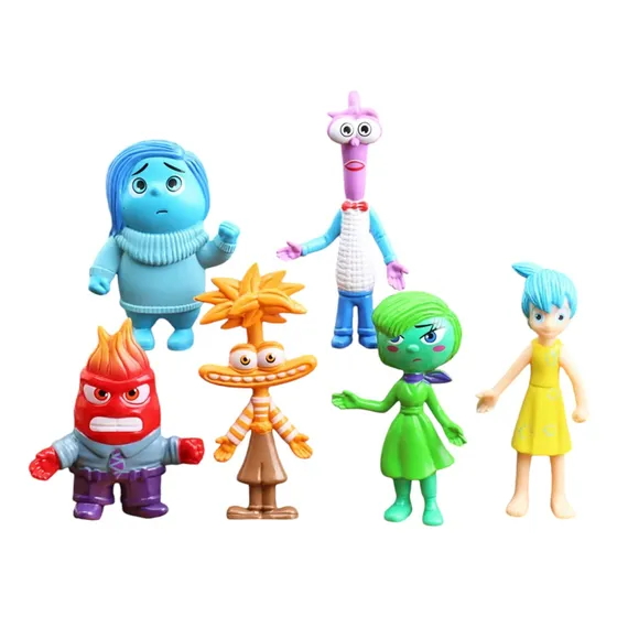 Muñecos Intensamente Pack 6 Unidades