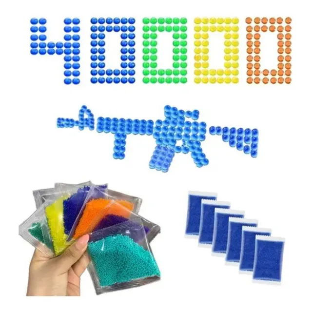Balines De Hidrogel Repuestos Para Pistola X 40 Mil