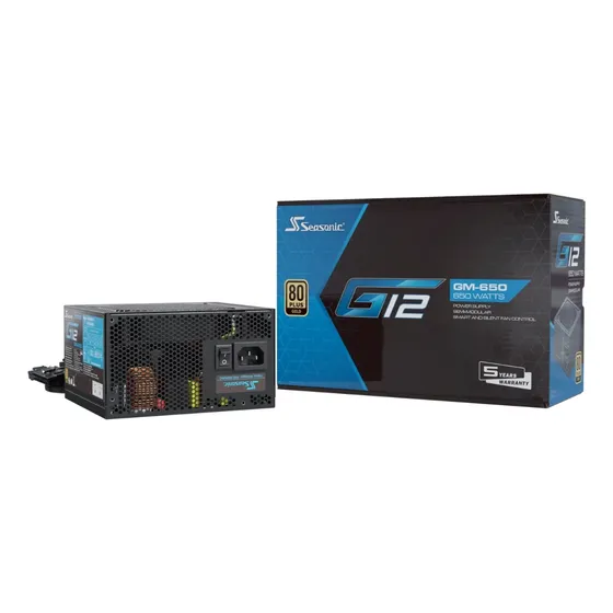 Fuente Gaming Atx Seasonic 650w G12 80plus Gold Semi Modular