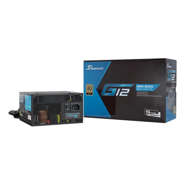 Fuente Gaming Atx Seasonic 650w G12 80plus Gold Semi Modular