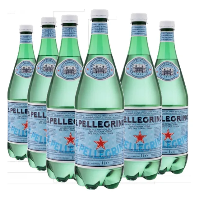 Água San Pellegrino Mineral Com Gás Pet 1l Pack C/6unid