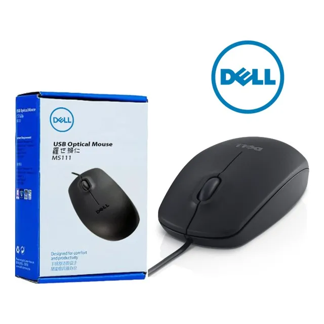 Mouse Raton Usb Dell Ms111 Óptico Nuevo Resistente Y Preciso